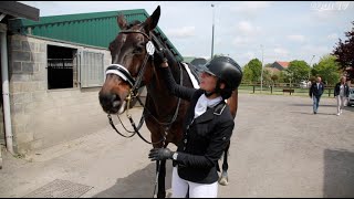 Dressage Premier concours de Laureen et Cantus U [upl. by Ennahtur]