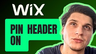 How Do I Pin Header On Wix Website Builder [upl. by Sartin813]