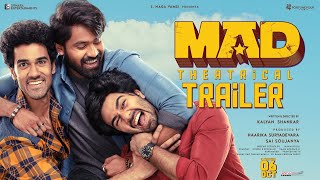 MAD  Official Trailer  Kalyan Shankar  S Naga Vamsi  Bheems Ceciroleo  MADTheMovie [upl. by Garlinda]