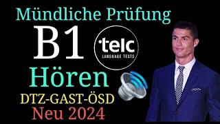 German Exam B1 DTZ TELC B1 Hören 2024  B1 Test Hörverstehen  Prüfung B1  DTZ GASTDTZÖSD [upl. by Aekin405]