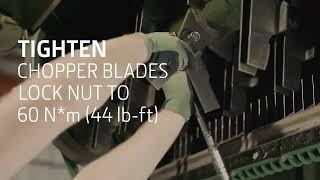 John Deere Combines How to Replace Straw Chopper Knives [upl. by Lindell6]