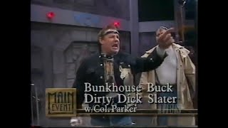 Bunkhouse Buck amp Dick Slater vs Men at Work Main Event Dec 10th 1995 [upl. by Ahsinav]