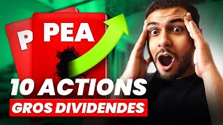 Les 10 meilleures actions à HAUT RENDEMENT pour PEA édition 2023 [upl. by Ragas]