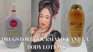 THE BEST GOURMANDVANILLA DRUGSTORE BODY LOTIONS 2023 EUNIYCEMARI [upl. by Kielty736]