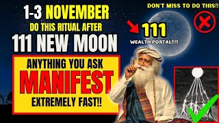 ✅13rd November 2024 New Moon MANIFESTATION Portal is Open Manifest Miracles❤️ [upl. by Crooks]