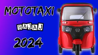 MOTOTAXI BAJAJ RE modelo 2024 Tuk tuk Motocarroabimaelitovlogs [upl. by Martinez15]