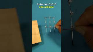 Cubo led 3x3x3 con arduino shorts arduino electronica circuitos [upl. by Morette]