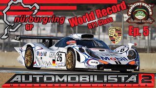 Automobilista 2 WORLD RECORDNurburgring gp GT1 with Walk through and setup for Porsche 911 [upl. by Eslud]