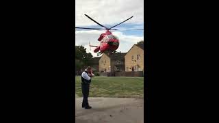 Helicopter landed in Newington estate park Kennington [upl. by Kauffman]