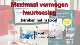 Maximaal vermogen huurtoeslag berekenen in Excel ✅ [upl. by Onofredo]