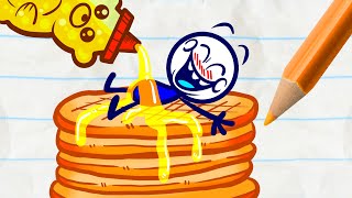 Pencilmate amp Pencilmiss 🍝PERFECT MEAL FOR PENCILMATE AND PENCILMISS 🍝 YUMMY​ 🤤 Cartoons 2021 [upl. by Alius48]