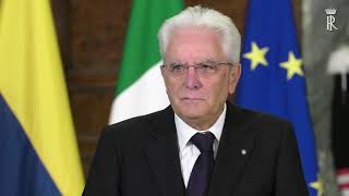 Mattarella incontra il Presidente della Repubblica di Colombia [upl. by Ttevi]