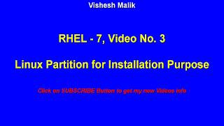 Linux Partition for Installation Purpose Video No  3 [upl. by Veradis]