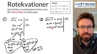 Matematik 2c ROTEKVATIONER två exempel [upl. by Kolodgie]