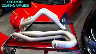 Cerakote Coating on Exhaust Headers  Acura NSX Headers Series [upl. by Gildas]