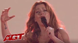 Merissa Beddows Impersonates The Women Who Inspired Her Life on Americas Got Talent [upl. by Naejeillib534]