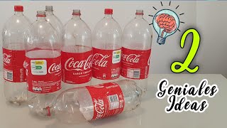 2 Geniales Ideas con BOTELLAS PLÁSTICAS Recicladas Mira lo Sorprendente que es Reutilizar y Crear [upl. by Ahseiyk]