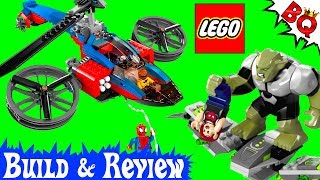 LEGO SpiderMan Spider Helicopter Rescue 76016 Marvel Super Heroes Build amp Review  BrickQueen [upl. by Mychal]