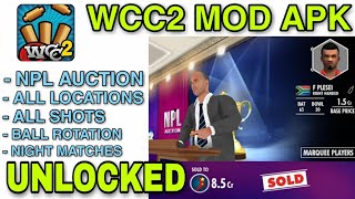 🔥 WCC2 NPL AUCTION UNLOCKED FREE BY HAPPYMOD VERSION2851 [upl. by Hedley]