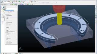 Toolpath amp Boundary Outside Block  PowerMILL 2011 [upl. by Islean]