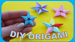 DIY ORIGAMI MINIATUR STAR GIFT IDEAS for FATHERS DAY MOTHERS DAY MINI STERN VATERTAGSGESCHENK [upl. by Eniamzaj146]