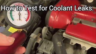 How to Test for Coolant Leaks [upl. by Nysila201]