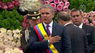 Toma de Juramento al Presidente de la República Iván Duque Márquez  7 de agosto de 2018 [upl. by Ennoryt651]