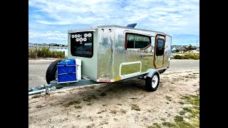 AMAZING DIY Squaredrop Camper 6x9 Started Life as a Boat Trailer [upl. by Schultz]