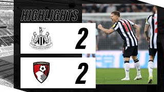 Newcastle United 2 AFC Bournemouth 2  Premier League Highlights [upl. by Hapte]