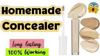 How To Make Concealer At Home  DIY Homemade Concealer From Talcum Powder [upl. by Hewes]