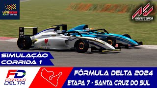 Fórmula Delta 2024  Etapa 7  Santa Cruz do Sul  CORRIDA 1 Assetto Corsa [upl. by Chaney70]