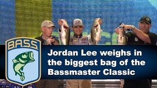 Jordan Lee wins the Bassmaster Classic with monster bag [upl. by Balduin]