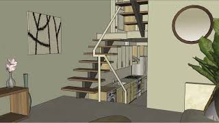 4x10m 13x33ft  Split Level House Design [upl. by Kobe895]