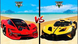 Lamborghini Terzo Millennio VS Bugatti Bolide  GTA 5 [upl. by Assina805]