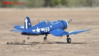 F4U CORSAIR GPEP size12020cc SCALE 17 ARF PH140 PHOENIXMODEL [upl. by Enal575]