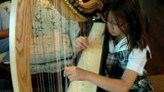 Allisons harp lesson with teacher Sunny Ahn Hope Institute of Music [upl. by Enyr]