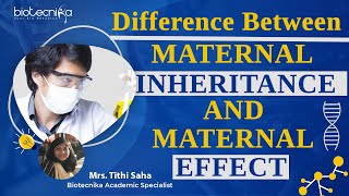 Difference Between Maternal Inheritance amp Maternal Effect [upl. by Gav101]