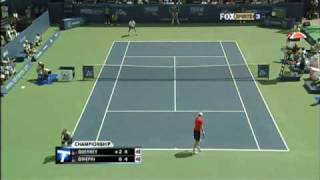 Indianapolis 2009 F  Sam Querrey vs Robby Ginepri End of match [upl. by Isleana87]