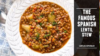 Classic Spanish Lentil Stew  One of Spain´s Most Iconic Dishes [upl. by Akinor600]