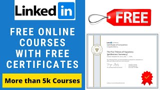 LinkedIn Learning Courses  LinkedIn Courses with Certificates  LinkedIn Learning [upl. by Oicaro305]