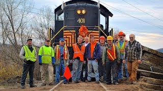 CMRR  The first train to Hurley Mountain Road since 1976  111614 [upl. by Hardie]