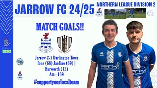 Jarrow 21 Darlington Town Match Goals 100824 [upl. by Yrocej]