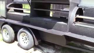 Mega T Rex Pro Competition BBQ Smoker Grill Trailers Sale Rentals BBQ Catering Events Atlanta [upl. by Ayiak]