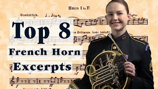 Top 8 MOST Requested French Horn Excerpts [upl. by Geraint]