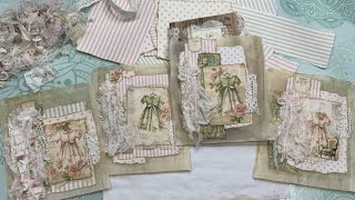 Altered Glassine Bag create the perfect bag for a gift to insert a small junk journal shabby chic [upl. by Jon]