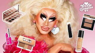 Trixie Tries New Products From Patrick Ta Huda Beauty GXVE and More [upl. by Mailli221]