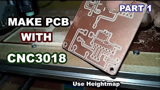 How to make PCB with mini CNC3018 Part 1 Eagle FlatCAM grblCandle [upl. by Bryna]