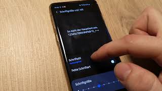 Samsung Galaxy Schriftgröße und Schriftart anpassen [upl. by Yasui]
