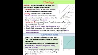 🔴 12 Rheology amp flow properties of Pharmaceutical products DrHazem sayed [upl. by Tuorah904]