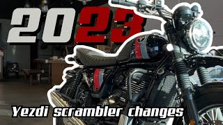 2023 Yezdi scrambler updates explained yezdi yezdiscrambler [upl. by Nahtnoj]